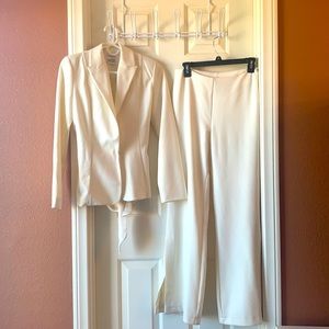 White/ Cream colored Suit: Blazer and Pants